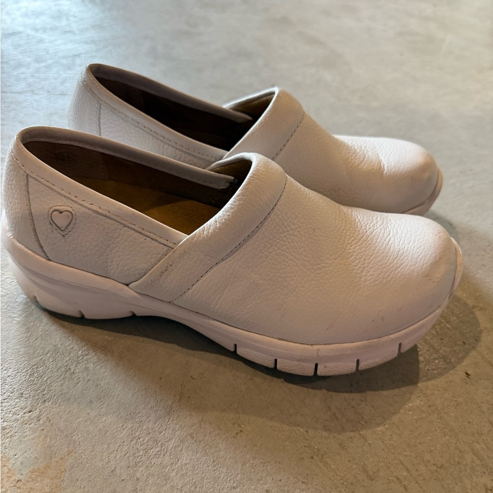 Nurse Mates White Slip-On Comfort Clog